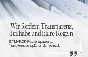 BITMARCK Holding GmbH: Positionspapier zu Transformationspl&auml;nen der gematik: BITMARCK fordert Transparenz, Teilhabe und klare Regeln