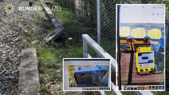 Bundespolizeidirektion München: Bundespolizeidirektion München: Diebstahl an DB-Baustelle / 48.000 Euro Schaden