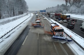 Die Autobahn GmbH des Bundes: Vorbereitet auf Schnee und Eis: Die Autobahn GmbH Niederlassung Südwest sichert den Winterdienst auf rund 1.050 Autobahnkilometern