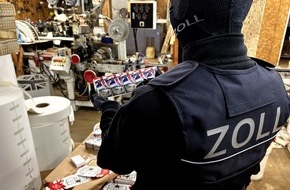 Zollfahndungsamt Hannover: ZOLL-H: ZOLL deckt illegale Zigarettenproduktion auf / 8 Millionen Zigaretten, 40 Tonnen Tabak, 300 Paletten mit Vormaterialien sichergestellt, Steuerschaden 5,3 Millionen Euro