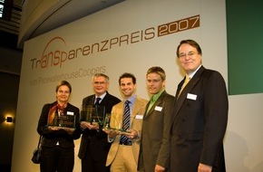 PricewaterhouseCoopers GmbH Wirtschaftsprüfungsgesellschaft: Transparenzpreis 2007 für die Kindernothilfe e.V.