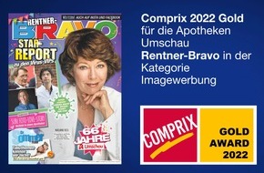 Wort & Bild Verlagsgruppe - Unternehmensmeldungen: "Rentner-Bravo" gewinnt Gold! Apotheken Umschau für herausragende Image-Werbung beim COMPRIX 2022 ausgezeichnet