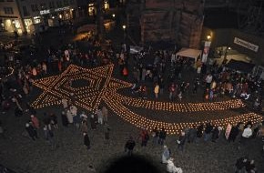 Caritas international: "Eine Million Sterne" in Deutschland / Symbolisch ein Zeichen für Solidarität setzen
