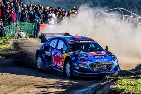 Rallye Portugal: Ott Tänak übernimmt mit dem Puma Hybrid Rally1 von M-Sport Ford wieder Platz zwei der Fahrerwertung