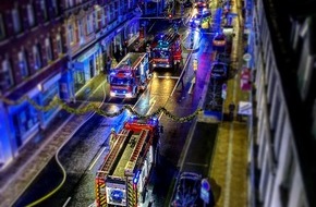 Feuerwehr Stolberg: FW-Stolberg: Großbrand - Menschenleben in Gefahr
