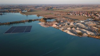 Erdgas Südwest: Presseinformation: Ostrach bekommt eine schwimmende Solaranlage