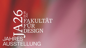 Presseeinladung: Jahresausstellung der Fakultät für Design der Hochschule München, 23.–26 Juli 2026