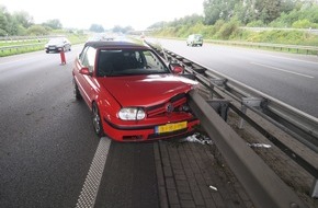 Polizeiinspektion Delmenhorst / Oldenburg - Land / Wesermarsch: POL-DEL: Autobahnpolizei Ahlhorn: Verkehrsunfall auf der Autobahn 28 im Bereich der Stadt Delmenhorst +++ Unfallverursacher unter Alkoholeinfluss