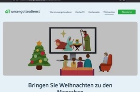 AMOS IT GmbH: Sichere Advents- und Weihnachtsgottesdienste: Auf unsergottesdienst.de können Kirchen bis zum 6. Januar kostenlos Gottesdienste streamen