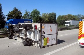 Verkehrsdirektion Mainz: POL-VDMZ: Eingeschlafen, Unfall und wieder keine Rettungsgasse