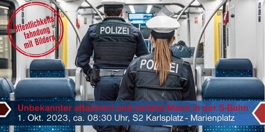 Bundespolizeidirektion München: Bundespolizeidirektion München: Fahndungsaufruf mit Bild - Bundespolizei sucht nach Schläger