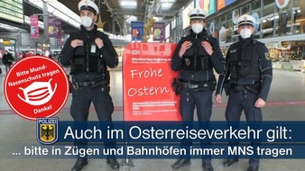 Bundespolizeidirektion München: Bundespolizeidirektion München: Beleidigung wegen fehlender Mund-Nase-Bedeckung / 23-Jähriger betitelt 18-Jährigen als "Affen"