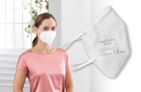 medisana GmbH: FFP2-Atemschutzmaske RM 100 von medisana überzeugt bei Stiftung Warentest in puncto Atemkomfort und Filterwirkung