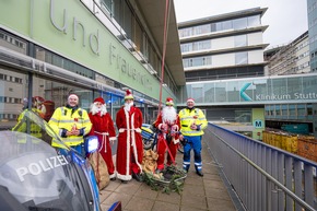 FW Stuttgart: Nikolaus-Aktion der Höhenrettung am Olgahospital - Klinikum Stuttgart