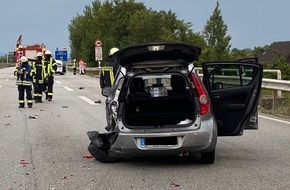 Polizeidirektion Neustadt/Weinstraße: POL-PDNW: Polizeiautobahnstation Ruchheim - Auffahrunfall auf A650, drei Personen leicht verletzt