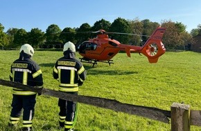 Feuerwehr Sprockhövel: FW-EN: Rettungshubschrauber nach Reitunfall im Einsatz