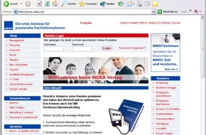 WEKA Business Media AG: WEKA Verlag mit neuer Internetpräsenz: Klare Struktur und grösserere Nutzerfreundlichkeit unter www.weka.ch