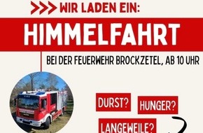 Freiwillige Feuerwehr Aurich: FW-AUR: Feuerwehr Brockzetel lädt zu Jubiläumsfeier am Himmelfahrtstag ein