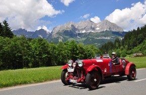 mecon kommunikation: Abenteuer Alpenrallye. Automobilklassiker erobern die schönsten Alpenstraßen. - BILD