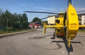 Feuerwehr Sprockhövel: FW-EN: Feuerwehr sichert Hubschrauberlandung an Schule