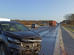 POL-ROW: ++ Zahlreiche Verkehrsunfälle und Verkehrsbehinderungen nach Hagelschauer auf der A1 ++