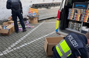 Polizei Duisburg: POL-DU: Marxloh: Gewerbekontrolle - Sicherstellung von Pyrotechnik