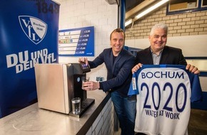 coffee at work: 1:0 für die Umwelt ? neues Trinkwassersystem im Vonovia-Ruhrstadion! / Kostenloses Tafelwasser bei jedem Heimspiel. Fans und Gäste des VFL Bochum und Umwelt profitieren vom nachhaltigen Tafelwassersystem