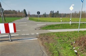 Kreispolizeibehörde Borken: POL-BOR: Rhede - Absperrung mutwillig beschädigt