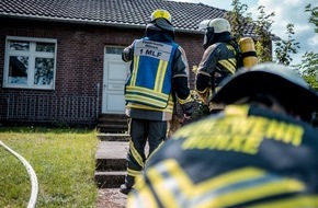 Freiwillige Feuerwehr Hünxe: FW Hünxe: Starke Rauchentwicklung im Bereich der Schermbecker Landstraße