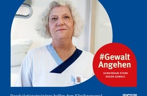 Deutsche Gesetzliche Unfallversicherung (DGUV): "Gewalt im Krankenhaus sollte absolut tabu sein" / Gesetzliche Unfallversicherung weitet Kampagne #GewaltAngehen auf Gesundheitsdienst aus