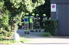 Feuerwehr Pulheim: FW Pulheim: Gasaustritt durch Grünschnittarbeiten