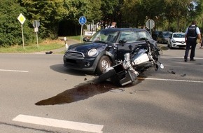 Polizei Minden-Lübbecke: POL-MI: Unfall in Fabbenstedt: Motorradfahrer (59) schwer verletzt