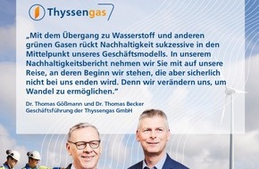 Thyssengas GmbH: Thyssengas veröffentlicht dritten Nachhaltigkeitsbericht