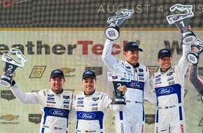 Ford-Werke GmbH: Ford Chip Ganassi Racing feiert mit dem Ford GT Doppelsieg in Road America