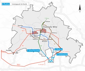 Der schnellste Weg zur ILA 2016 / Veranstalter empfehlen Anfahrt mit öffentlichen Verkehrsmitteln / Neu: &quot;Long Friday&quot; am 3. Juni - Zehn Stunden ILA bis 20 Uhr