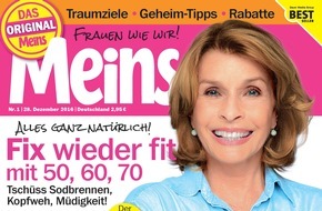 Bauer Media Group, Meins: Senta Berger (75) in Meins: "Es ist erstaunlich, dass ich noch einmal einen so großen Kinoerfolg habe wie damals in Hollywood"