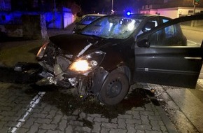 Polizeidirektion Landau: POL-PDLD: Landau, Godramsteiner Hauptstraße, 28.12.2019, 22.15 Uhr Verkehrsunfall durch betrunkenen Pkw-Fahrer