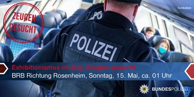Bundespolizeidirektion München: Bundespolizeidirektion München: Exhibitionist in Zug / Unbekannter onaniert vor zwei Frauen