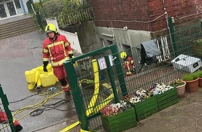 Feuerwehr Velbert: FW-Velbert: Starkregen sorgt für arbeitsreichen Nachmittag