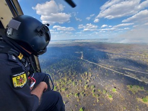 BPOLD 11: Hubschrauber der Bundespolizei unterstützten erneut bei der Waldbrandbekämpfung