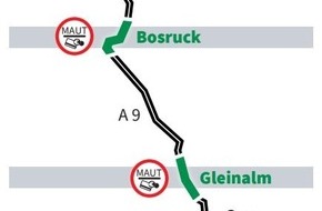 ADAC SE: Schnell in den Süden: Schrankenlose Durchfahrt an den Mautstellen der A9-Pyhrnautobahn / Staufreie Passage auf grüner Spur nur mit digitalem Ticket - ansonsten teure Ersatzmaut fällig