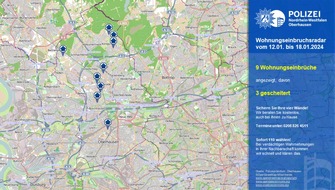 Polizeipräsidium Oberhausen: POL-OB: Wohnungseinbruchsradar für Oberhausen
