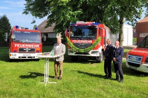 FW Helmstedt: Übergabe des neuen Löschgruppenfahrzeuges LF 10