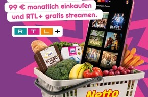 Netto Marken-Discount Stiftung & Co. KG: Streaming trifft Einkaufsvorteil: Netto Marken-Discount startet Streaming-Aktion mit RTL+
