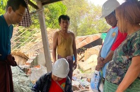 Helvetas: Helvetas apporte une aide d'urgence globale aux victimes du séisme au Myanmar