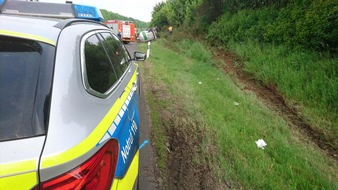 Polizeipräsidium Mittelhessen - Pressestelle Wetterau: POL-WE: Vollsperrung Autobahn 45 in der Wetterau - Folgemeldung