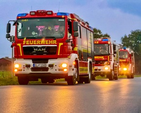 FW-OLL: Freiwillige Feuerwehren der Gemeinde Großenkneten absolvieren Einsatzübung rund um Erdgasaufbereitungsanlage
