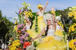 Madeira Promotion Bureau: Blumenfest auf Madeira: Beliebter Blumenkorso ab sofort an zwei Sonntagen