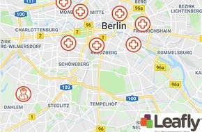 Leafly Deutschland: LeaflyMap - Hilfreiche Adressen rund um das Thema Cannabis als Medizin auf einen Blick