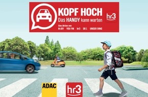 ADAC Hessen-Thüringen e.V.: Mehr Aufmerksamkeit im Straßenverkehr - Verkehrssicherheitsaktion „Kopf hoch. Das Handy kann warten“ startet im vierten Jahr in Folge